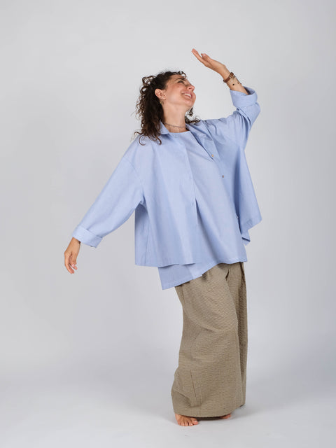 Camicia Annetta in popeline di cotone