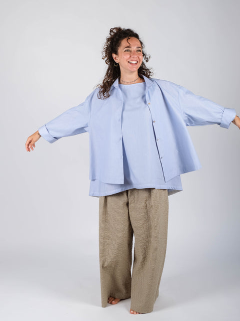 Camicia Annetta in popeline di cotone