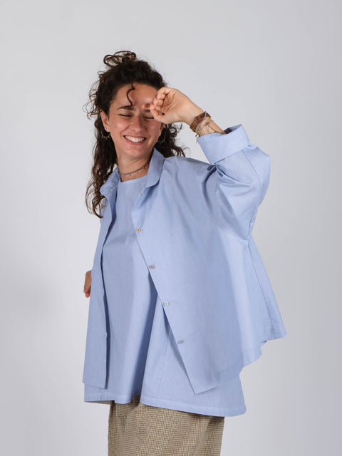 Camicia Annetta in popeline di cotone