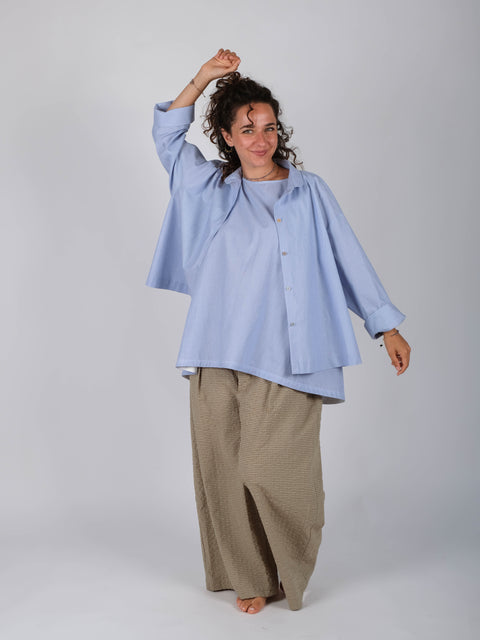 Camicia Annetta in popeline di cotone