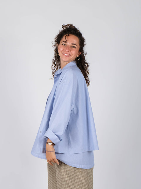 Camicia Annetta in popeline di cotone