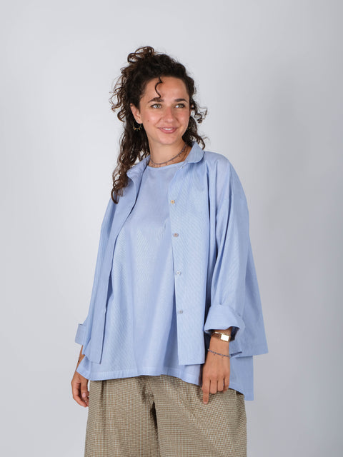 Camicia Annetta in popeline di cotone