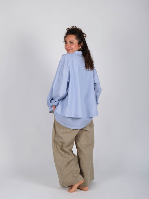 Camicia Annetta in popeline di cotone