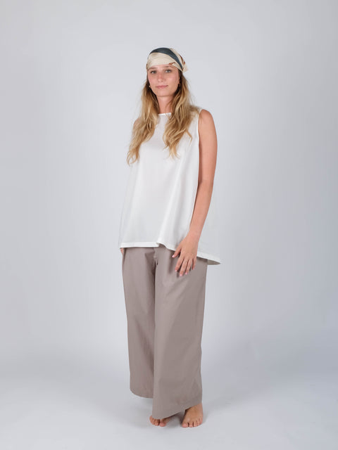 Pantaloni Ninfea in cotone pelleovo