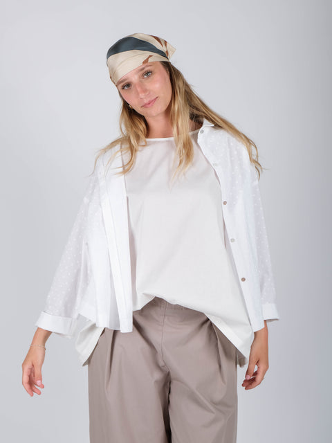 Pantaloni Ninfea in cotone pelleovo