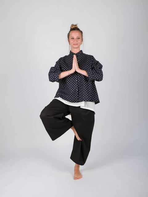Pantaloni Ninfea in popeline di cotone