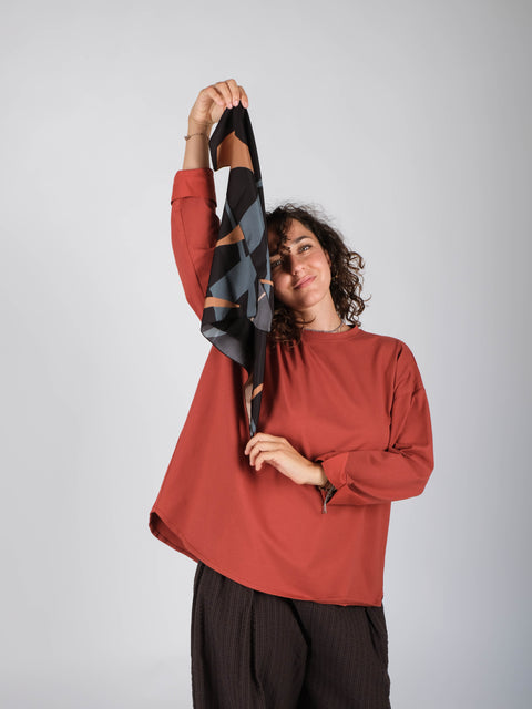 T-shirt Camilla terra di Siena