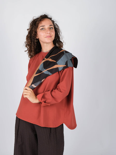 T-shirt Camilla terra di Siena