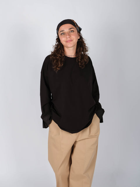 T-shirt Camilla nera