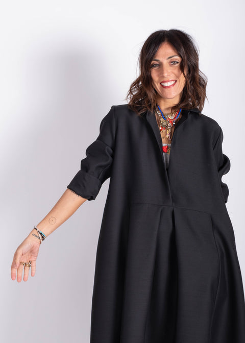 Abito Viola lana e seta