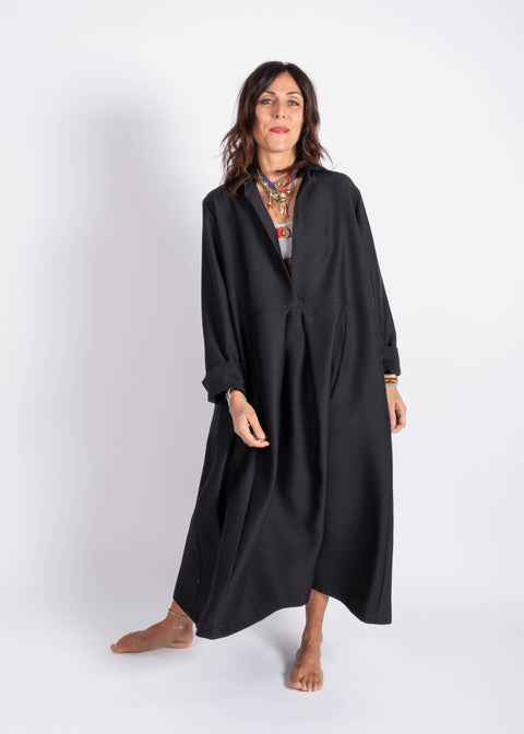 Abito Viola lana e seta