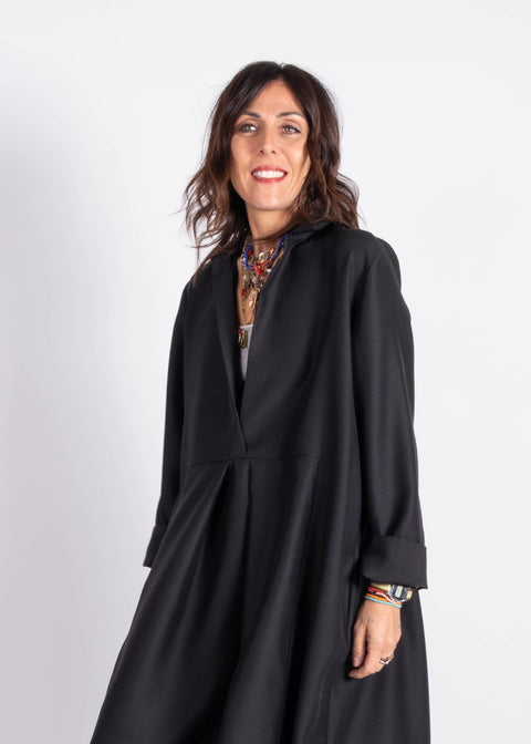 Abito Viola lana e seta