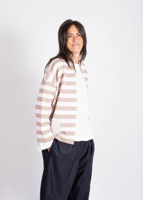 Giaccamaglia Silvana in pura lana merino