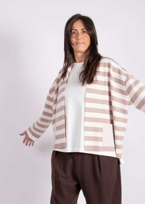 Giaccamaglia Silvana in pura lana merino