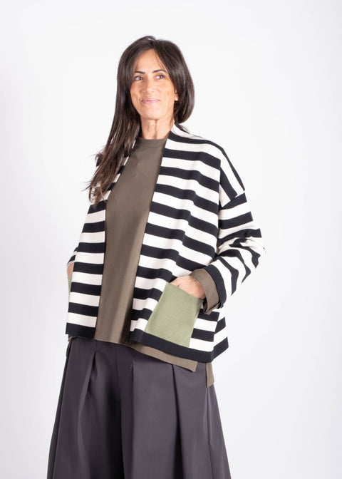 Giaccamaglia Silvana in pura lana merino