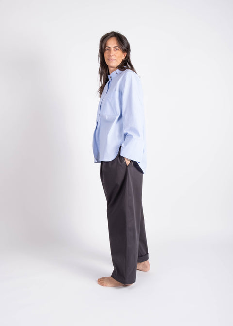 Camicia Enrico celeste casuale