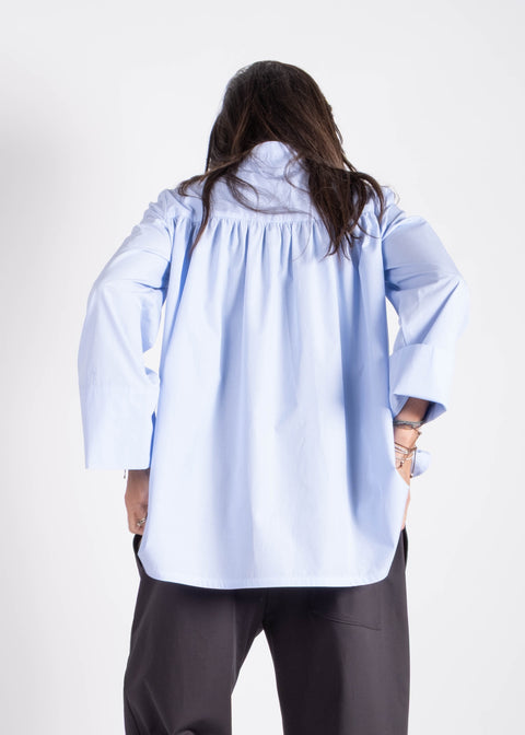 Camicia Enrico celeste casuale