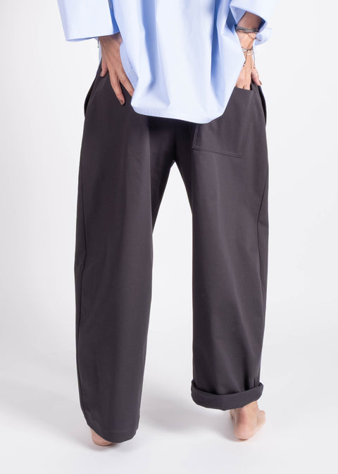 Pantalone Loto in gabardina di cotone