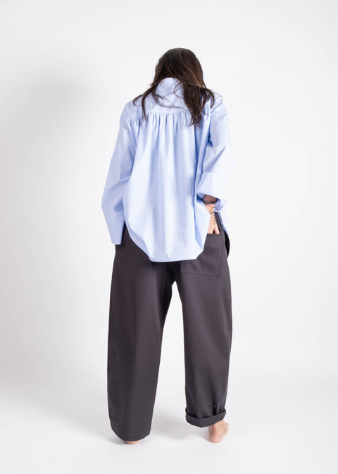 Camicia Enrico celeste casuale