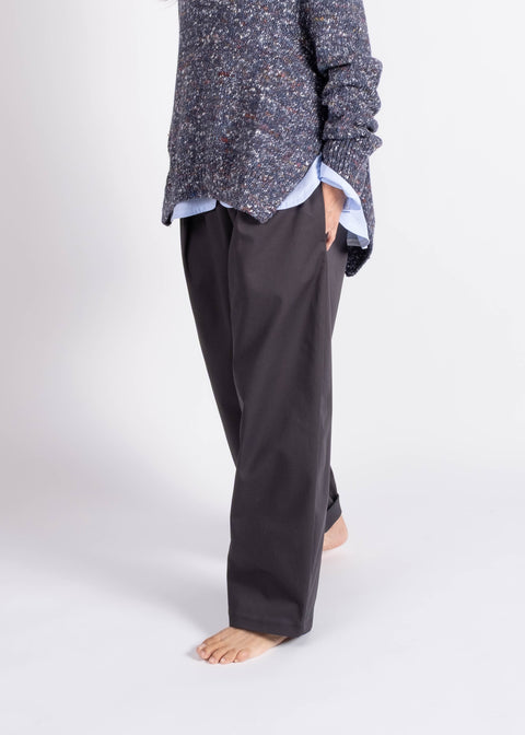 Pantalone Loto in gabardina di cotone