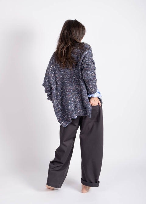 Pantalone Loto in gabardina di cotone