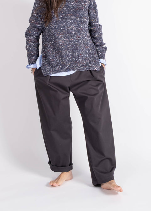 Pantalone Loto in gabardina di cotone