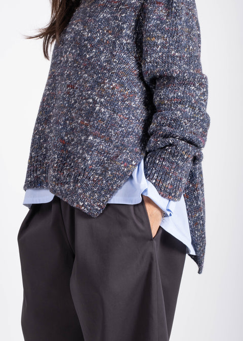 Pantalone Loto in gabardina di cotone