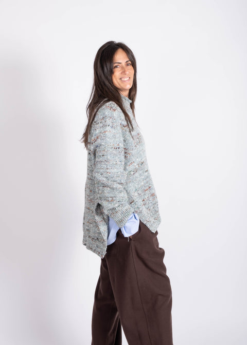 Camicia Enrico celeste casuale