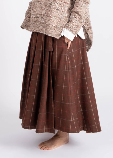 Sottana Isabella in gabardina di lana