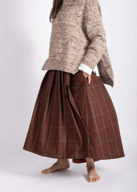 Sottana Isabella in gabardina di lana