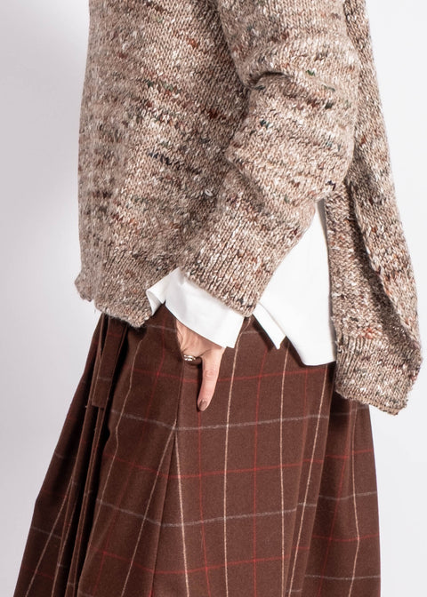 Sottana Isabella in gabardina di lana