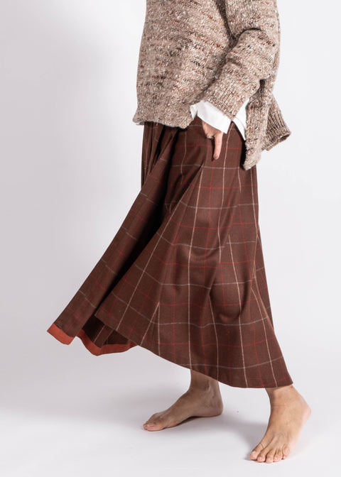 Sottana Isabella in gabardina di lana