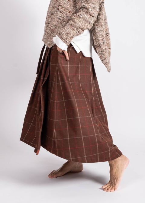 Sottana Isabella in gabardina di lana