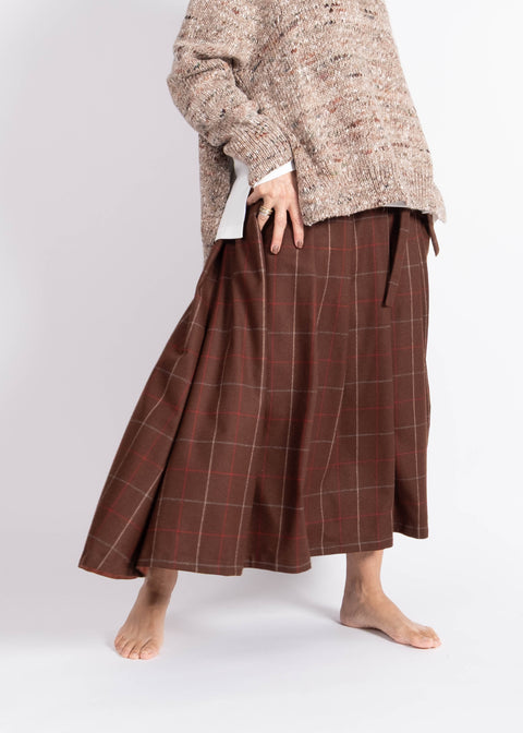 Sottana Isabella in gabardina di lana