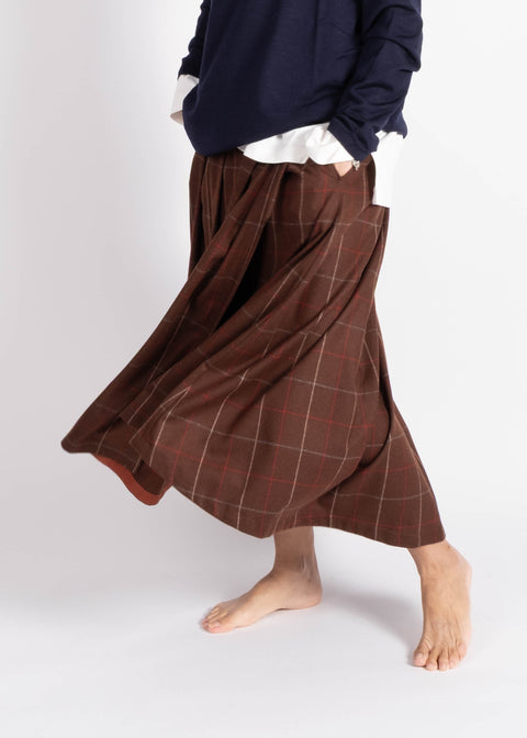 Sottana Isabella in gabardina di lana