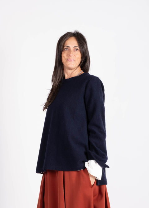 Gonna Maria Luna in jesrey di lana