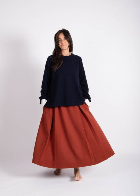 Gonna Maria Luna in jesrey di lana