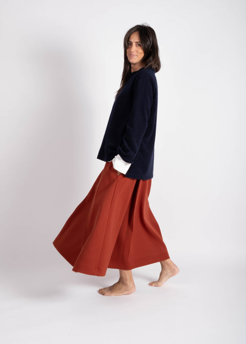 Gonna Maria Luna in jesrey di lana