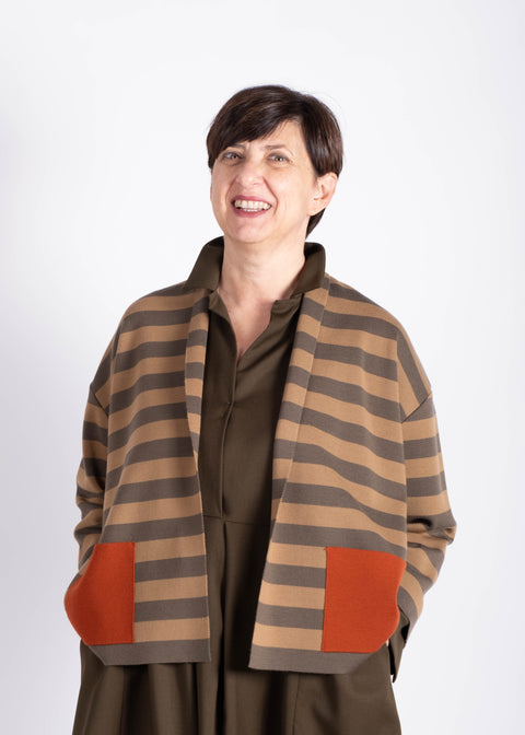 Giaccamaglia Silvana in pura lana merino