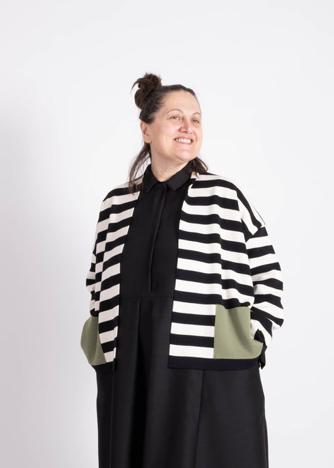 Giaccamaglia Silvana in pura lana merino