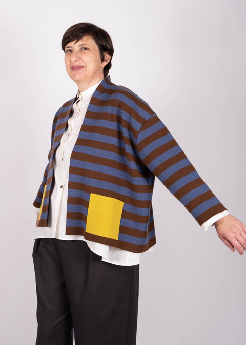 Giaccamaglia Silvana in pura lana merino