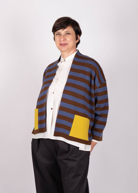 Giaccamaglia Silvana in pura lana merino