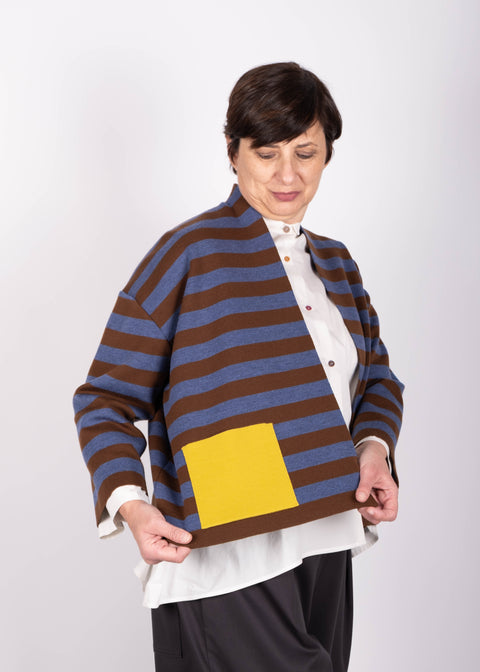 Giaccamaglia Silvana in pura lana merino