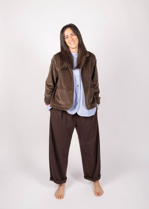 Giacca Ingrid in velluto millerighe