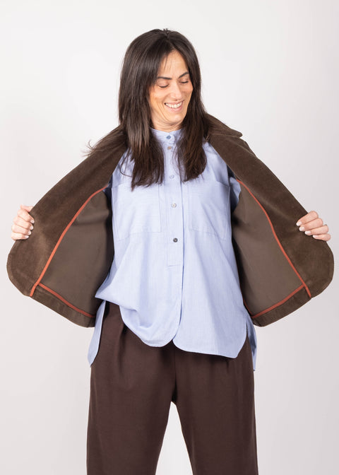 Giacca Ingrid in velluto millerighe