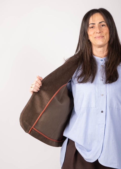 Giacca Ingrid in velluto millerighe