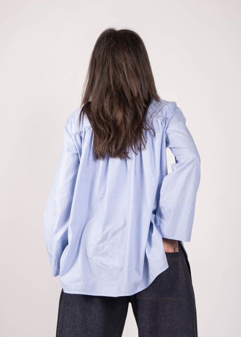 Camicia Enrico celeste casuale