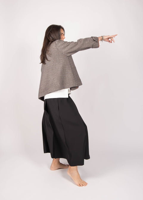 Giacca Ingrid in tessuto di lana spinato