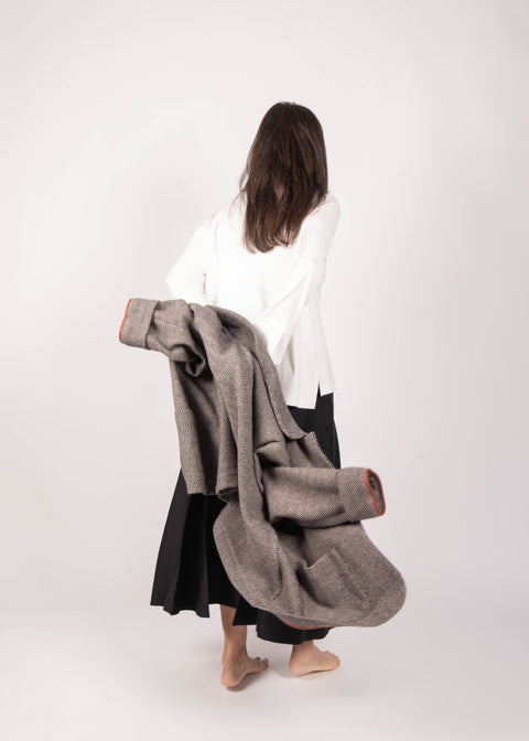 Giacca Ingrid in tessuto di lana spinato