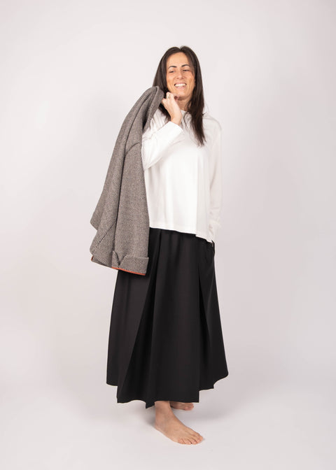 Gonna Maria Luna in lana e seta